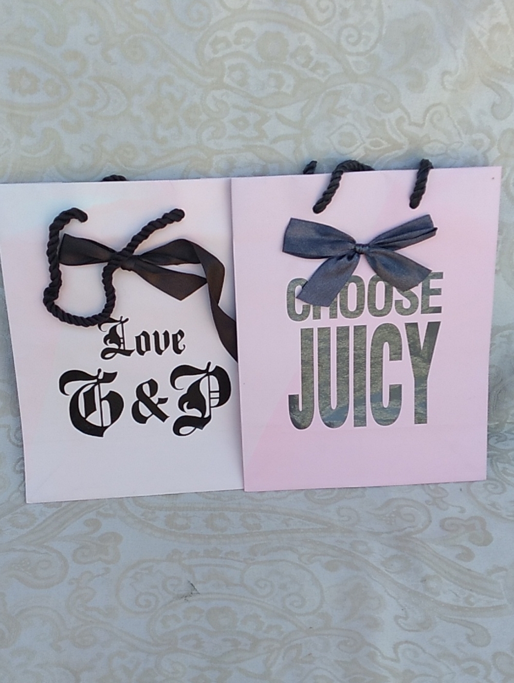 Juicy Couture Pink Gift Paper 2 Bags